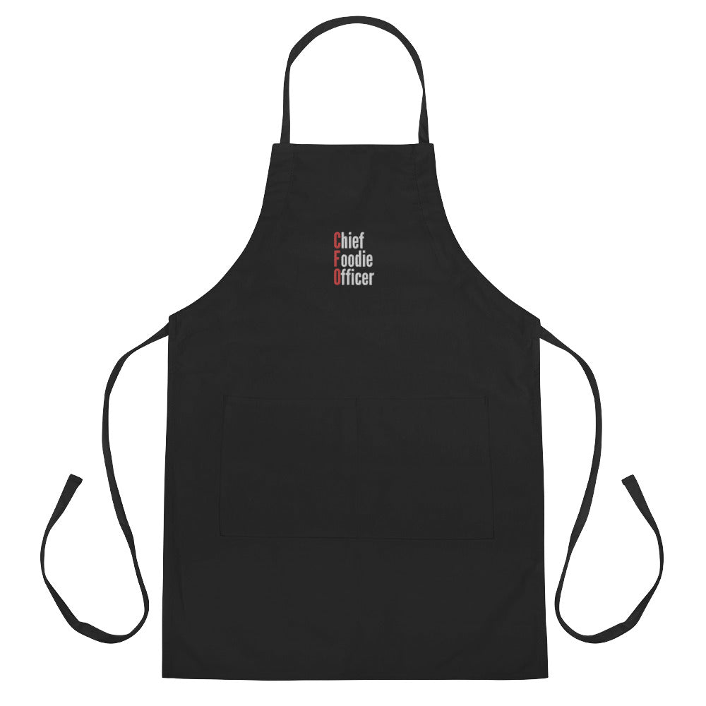 Chief Foodie Officer Embroidered Apron