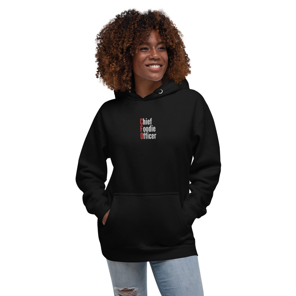 Chief Foodie Officer Embroidered Hoodie