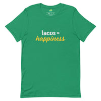 Load image into Gallery viewer, Tacos = happiness T-shirt
