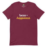 Load image into Gallery viewer, Tacos = happiness T-shirt
