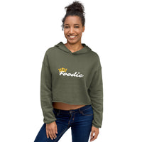 Load image into Gallery viewer, Foodie Royalty Crop Hoodie
