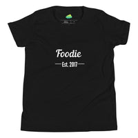 Load image into Gallery viewer, Foodie Est. 2017 Youth Short-Sleeve T-Shirt
