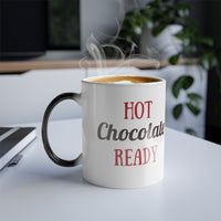 Load image into Gallery viewer, Hot Chocolate Ready Color Morphing Mug

