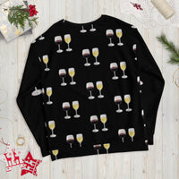 Load image into Gallery viewer, I&#39;m Dreaming of Red &amp; White Christmas.. Ugly Sweatshirt in Midnight Black
