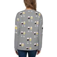Load image into Gallery viewer, I&#39;m Dreaming of Red &amp; White Christmas.. Ugly Sweatshirt in Tinsel Gray
