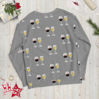 Load image into Gallery viewer, I&#39;m Dreaming of Red &amp; White Christmas.. Ugly Sweatshirt in Tinsel Gray
