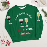 Load image into Gallery viewer, I&#39;m Dreaming of Red &amp; White Christmas ...Ugly Sweatshirt - Christmas Green
