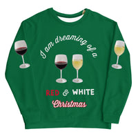 Load image into Gallery viewer, I&#39;m Dreaming of Red &amp; White Christmas ...Ugly Sweatshirt - Christmas Green
