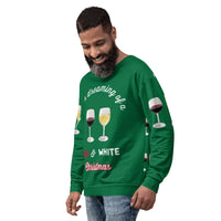 Load image into Gallery viewer, I&#39;m Dreaming of Red &amp; White Christmas ...Ugly Sweatshirt - Christmas Green
