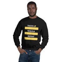 Load image into Gallery viewer, Tacos ,Tequila, Repeat Sweatshirt

