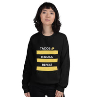 Load image into Gallery viewer, Tacos ,Tequila, Repeat Sweatshirt
