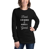 Load image into Gallery viewer, Food is My Business Long Sleeve Shirt
