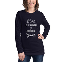 Load image into Gallery viewer, Food is My Business Long Sleeve Shirt
