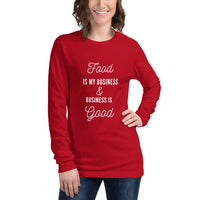 Load image into Gallery viewer, Food is My Business Long Sleeve Shirt
