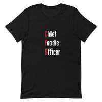 Load image into Gallery viewer, Chief Foodie Officer Short-Sleeve T-Shirt- Black
