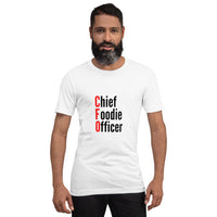 Load image into Gallery viewer, Chief Foodie Officer Short-Sleeve T-Shirt- White
