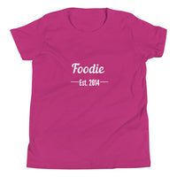 Load image into Gallery viewer, Foodie Est. 2014 Youth Short-Sleeve T-Shirt

