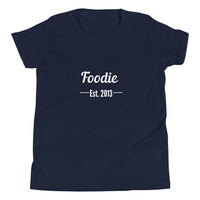 Load image into Gallery viewer, Foodie Est. 2013 Youth Short-Sleeve T-Shirt
